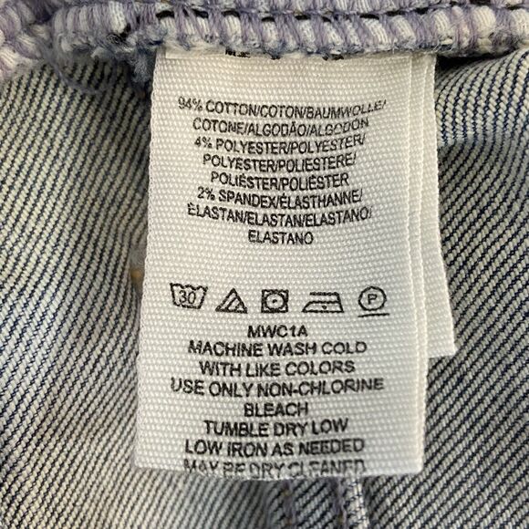 NWT Free People Dylan High Rise Button Front Cropped Blue Jeans Women’s Size 24 - Picture 12 of 13